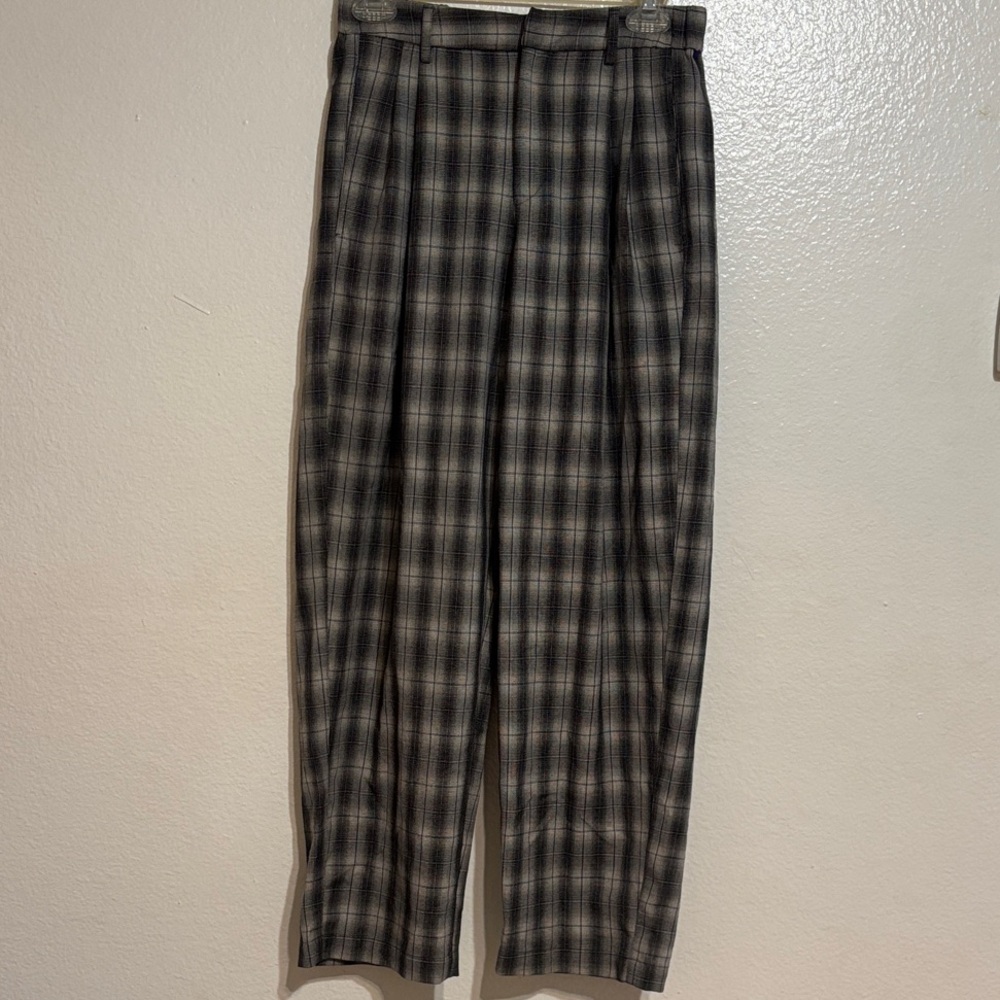 Urban Outfitters Gray and Black Plaid Checkered Pants
